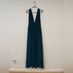 Lulu’s Maxi Dress Green. Size XS. Worn once